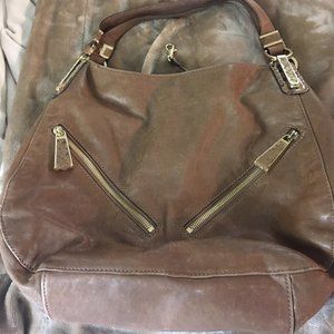 Michael Kors Tan Leather Shoulder Bag